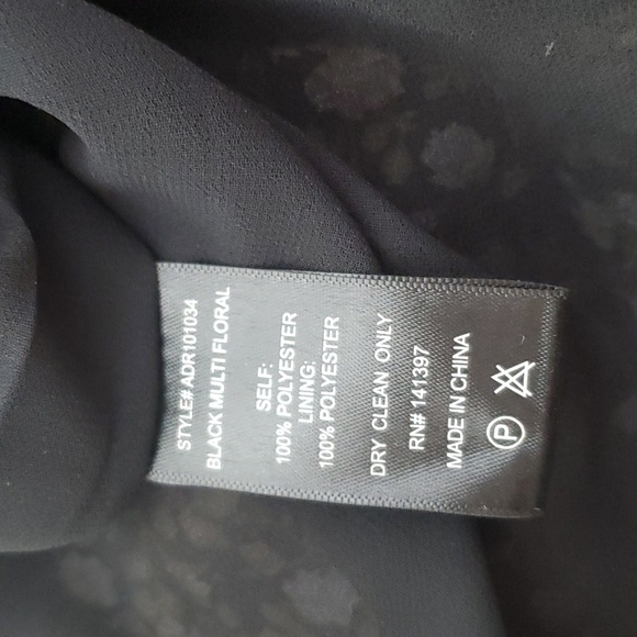 Astr The Label Mini Floral Ruched Mini Dress Medium Puff Shoulder - Picture 8 of 8